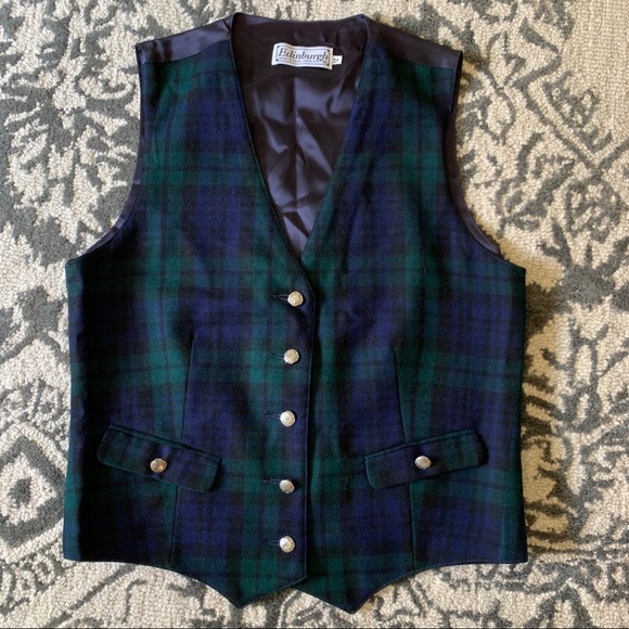Edinburgh Jackets & Blazers - Edinburgh Tartan Vest. Size 12.